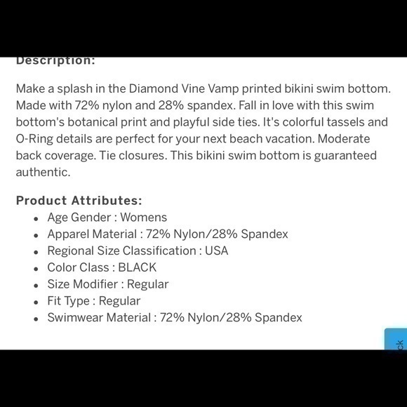 Nanette Lepore bikini bottom NWT - Picture 9 of 9